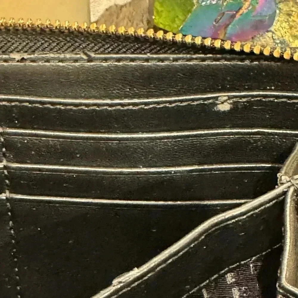 KATE SPADE LONG WALLET BLACK AND WHITE